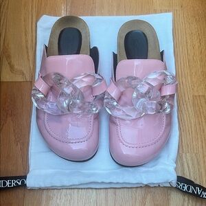 JW Anderson Chain Pink Patent Mule Sz 40 (defect)